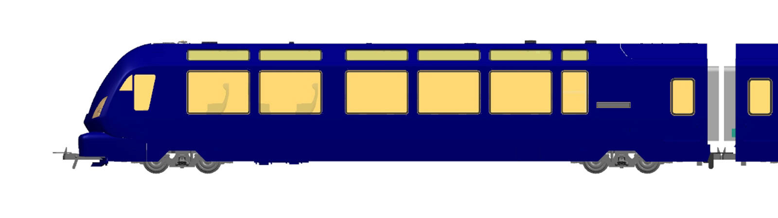 Bemo 3647301 MOB Ast 181 Steuerwagen GoldenPass Express  H0 2L-GS
