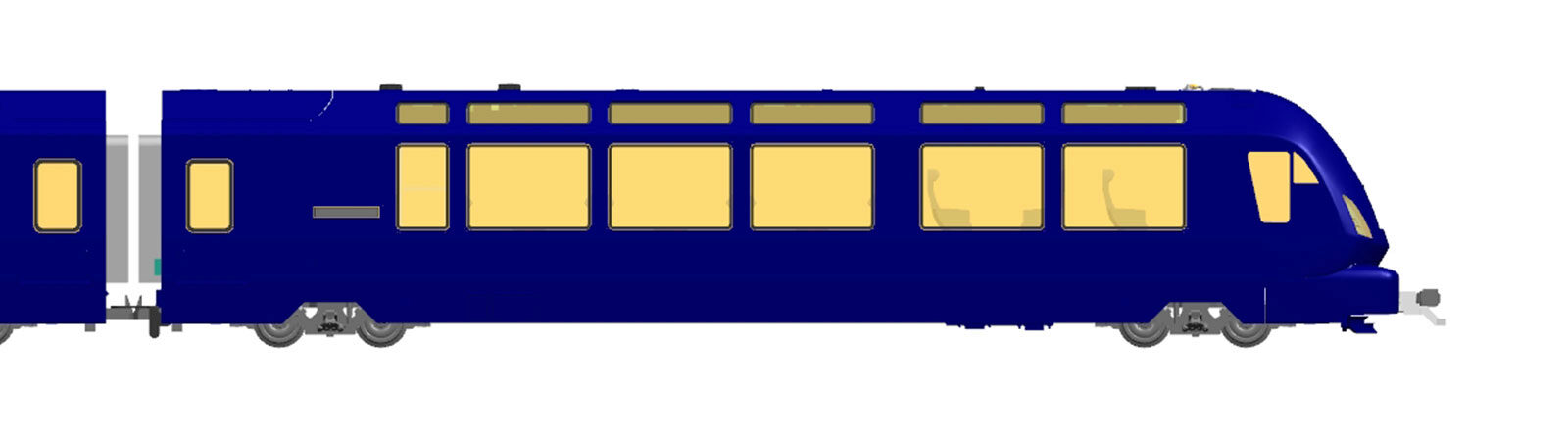 Bemo 3647311 MOB ABst 381 Steuerwagen GoldenPass Express H0 2L-GS