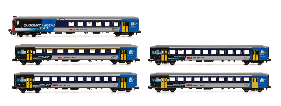 Spur N - Zugkraft Aargau Wagen Set