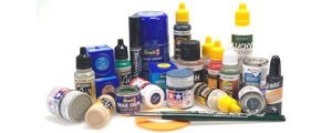 Farben, Pinsel + Bemalungszubehör