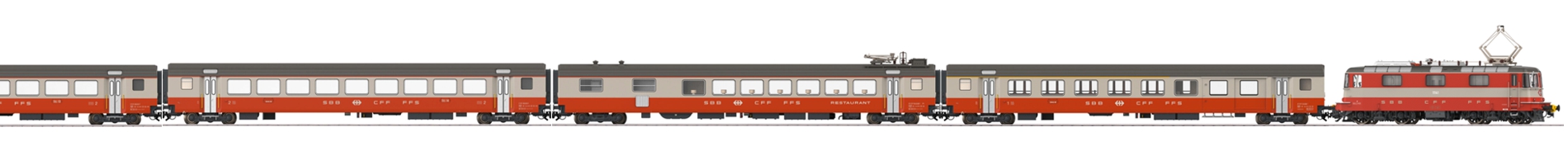 Spur H0 - Märklin - Swiss Express Wagen Set ab Lager lieferbar