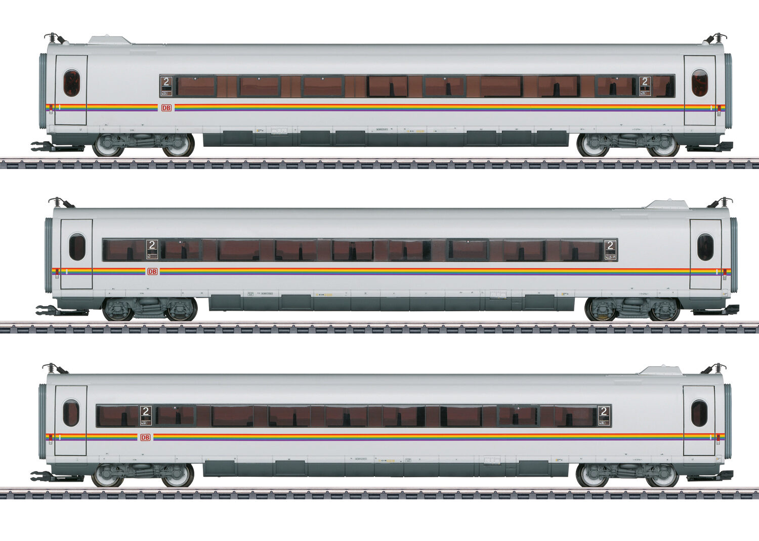 ICE 3 Ergänzungswagen-Set railbow, 3tlg